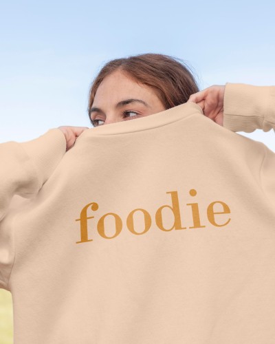 FOODIE - female sweatshirt beige