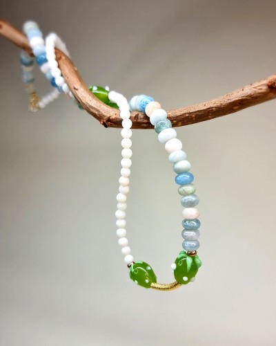 GREEN STRAWBERRY necklace 