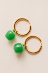 Green apple earings