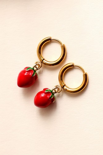 Wild Strawberry earings  (1)
