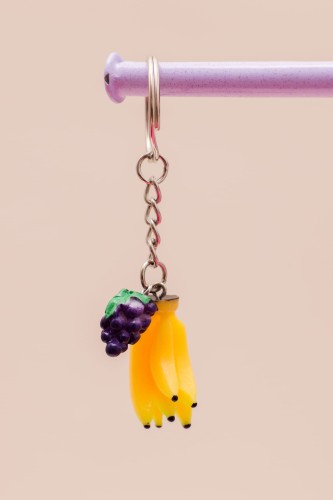 Banana &  Grape Keychain