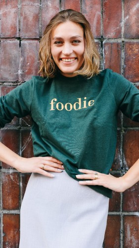 FOODIE - male sweatshirt  bottle green